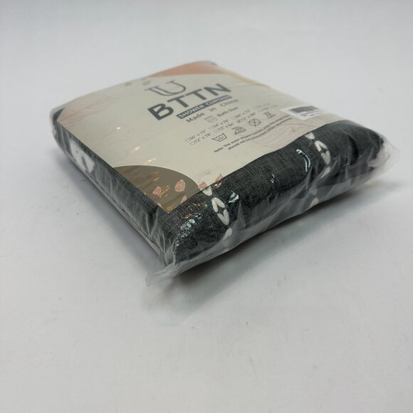 NEW - BTTN Extra Long Boho Rustic Striped Fabric Shower Curtain 72"x96" NIP - Picture 9 of 10